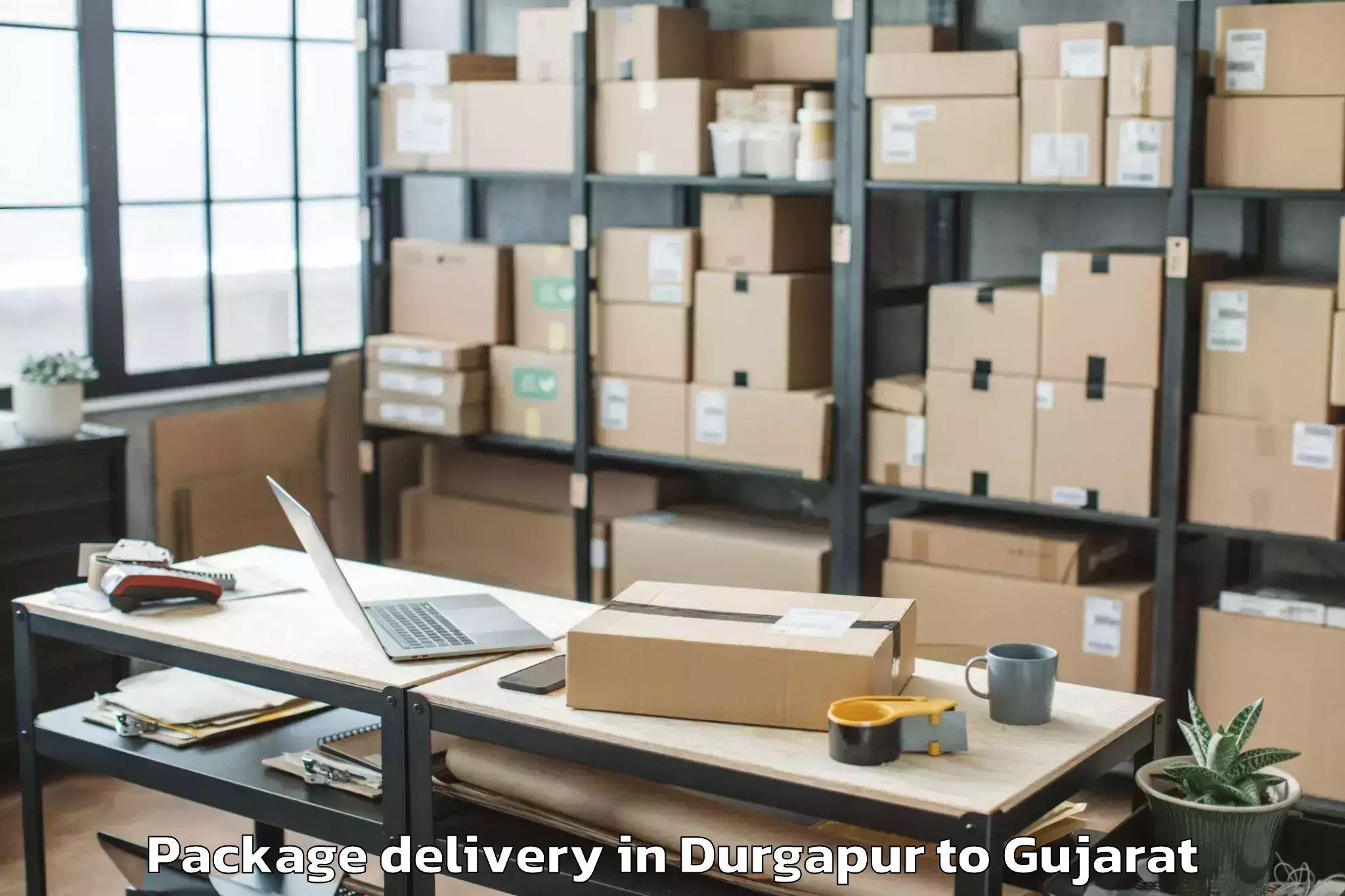 Affordable Durgapur to Keshod Airport Ixk Package Delivery